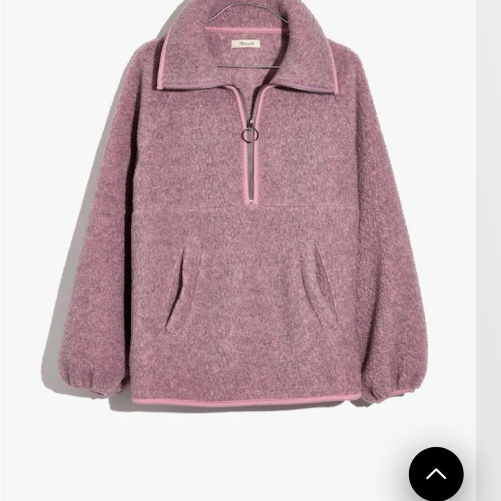 Madewell purple pink Fleece Jacket
